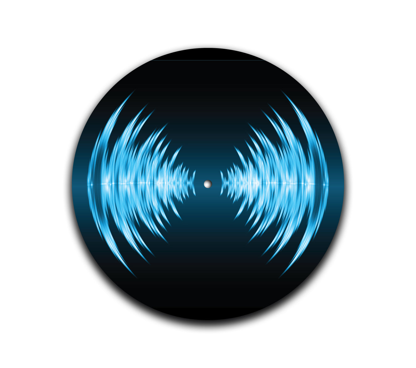 Blue Sound Waves Slipmat