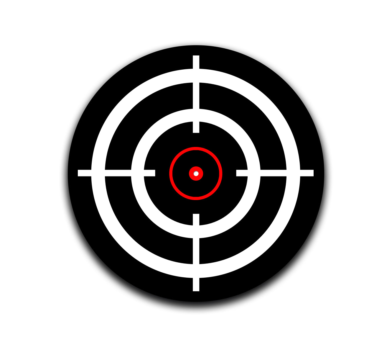 Black Crosshairs Slipmat