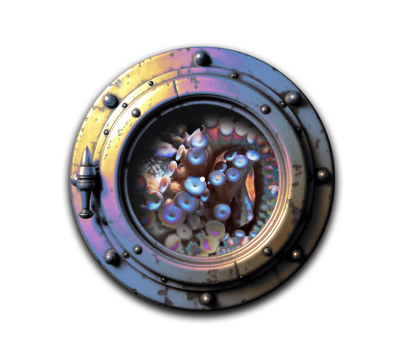 OctopusAttack – 12 inch felt turntable mat by Neesh Labs