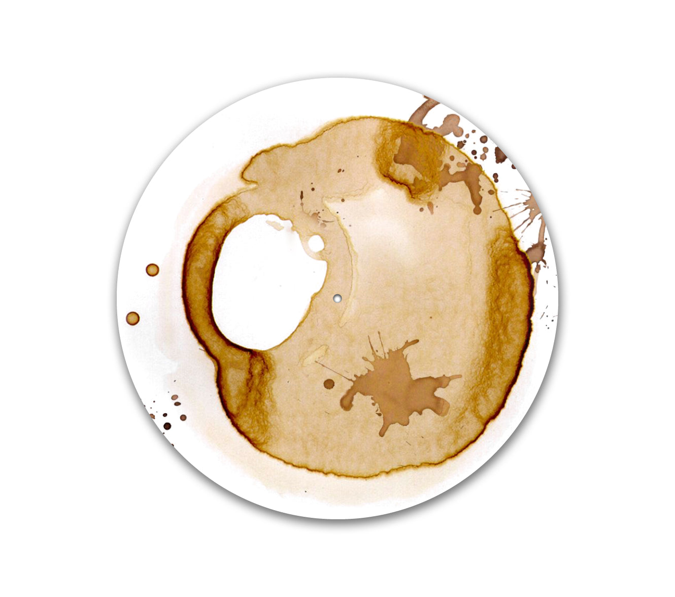 Coffee Time – 12 inch felt turntable mat by Neesh Labs