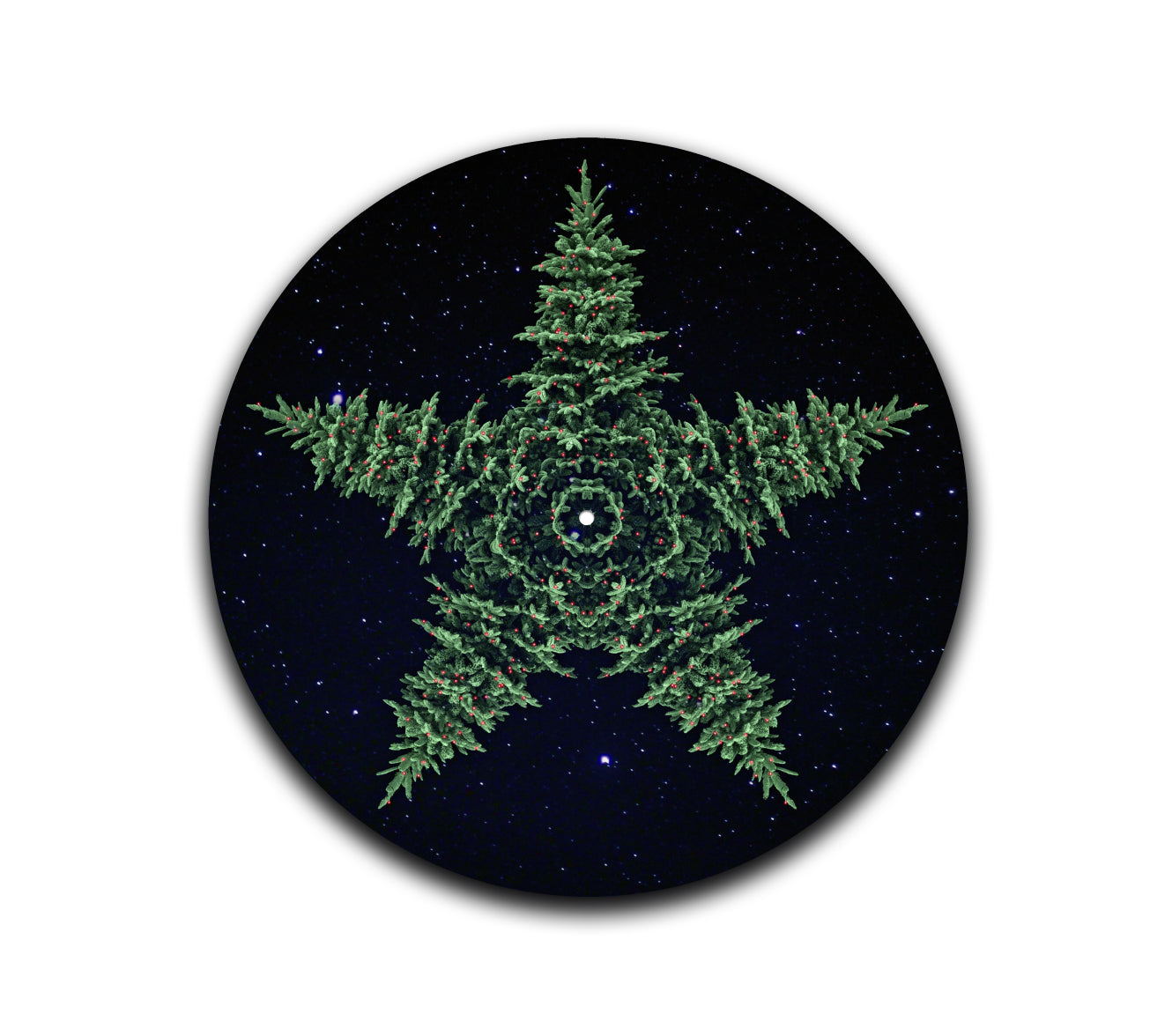 Silent Night – 12 inch felt turntable mat by Neesh Labs