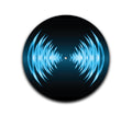 Blue Sound Waves Slipmat