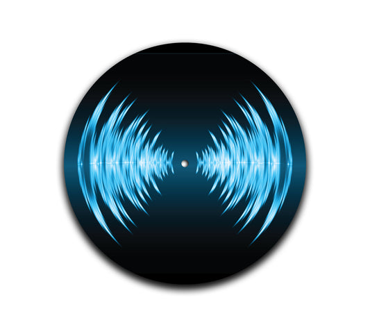 Blue Sound Waves Slipmat