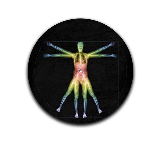Vitruvian Rainbow X-Ray Slipmat