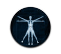 Vitruvian X-Ray Slipmat