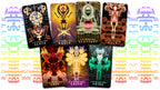 Arcanaless Ars Occludia and Majorly Warpt tarot cards arranged in a relationship reading spread