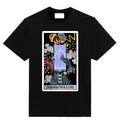 Doomscrolling Tarot T-Shirt by Neesh Labs featuring original occult digital-age artwork.