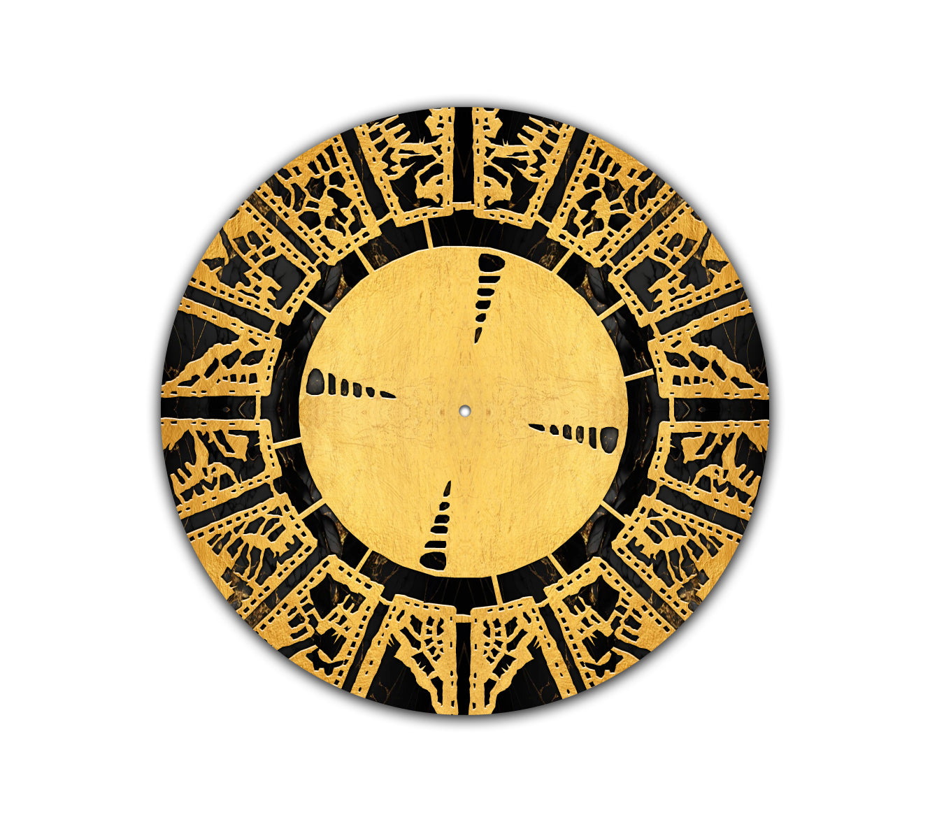 Hell Razor – 12 inch felt turntable mat by Neesh Labs
