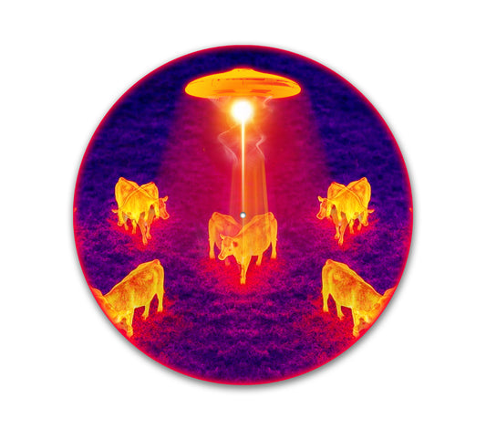 abduction – 12 inch felt turntable mat by Neesh Labs
