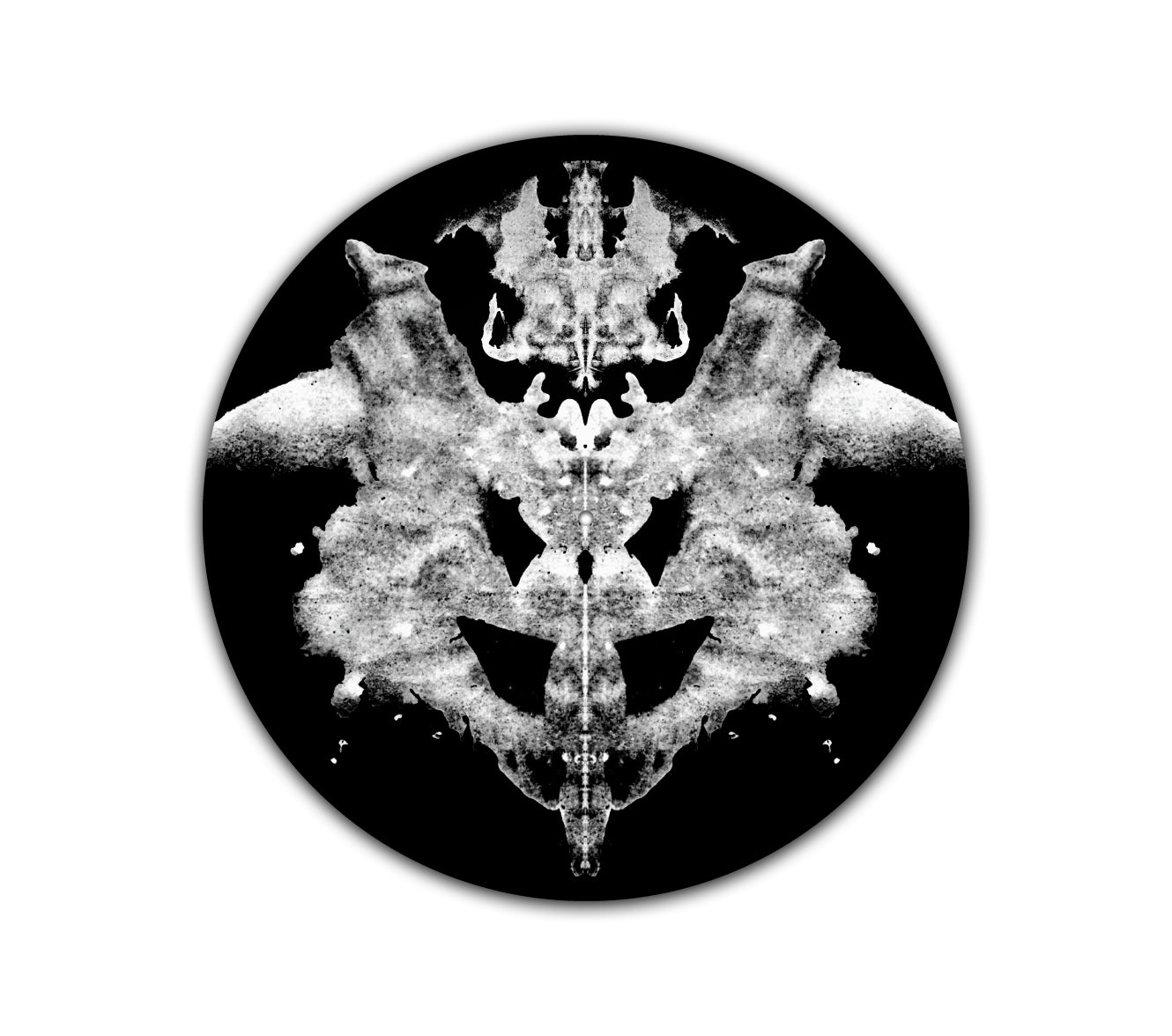 Ink Blots – 12 inch felt turntable mat by Neesh Labs
