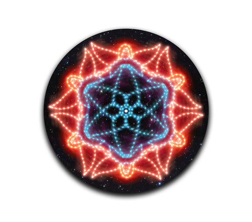 Angel Lights – 12 inch felt turntable mat by Neesh Labs
