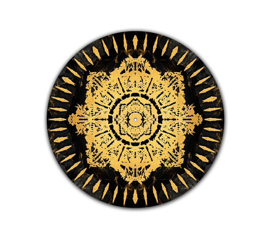 Golden Octagram – 12 inch felt turntable mat by Neesh Labs
