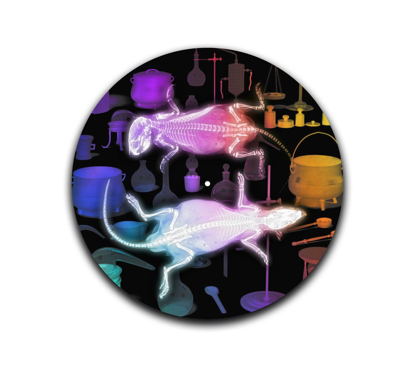 Lab Rats – 12 inch felt turntable mat by Neesh Labs