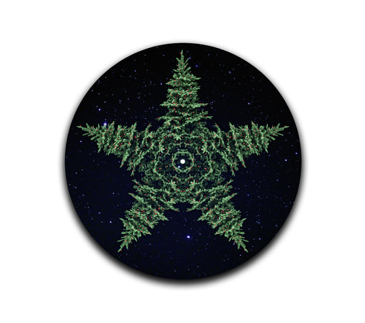Silent Night – 12 inch felt turntable mat by Neesh Labs