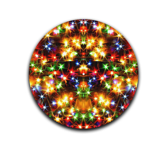 Xmas Lights – 12 inch felt turntable mat by Neesh Labs
